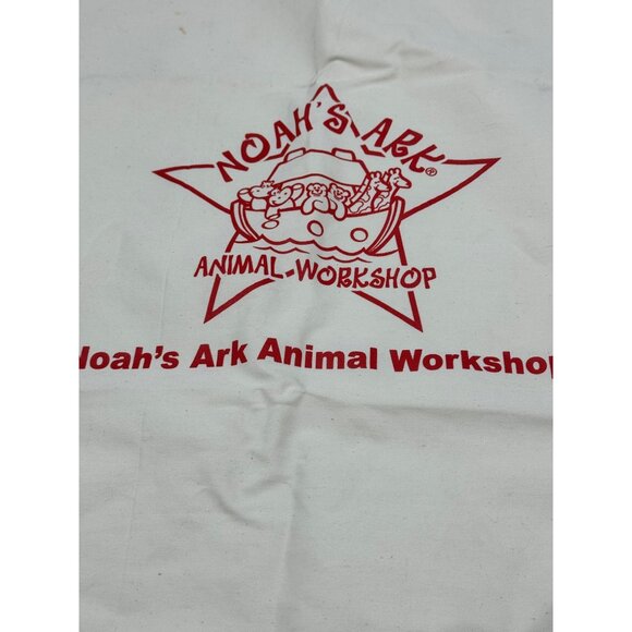 Noahs Ark Animal Workshop Canvas Storage Bag With Drawstring cream 33x21" READ - Picture 2 of 10